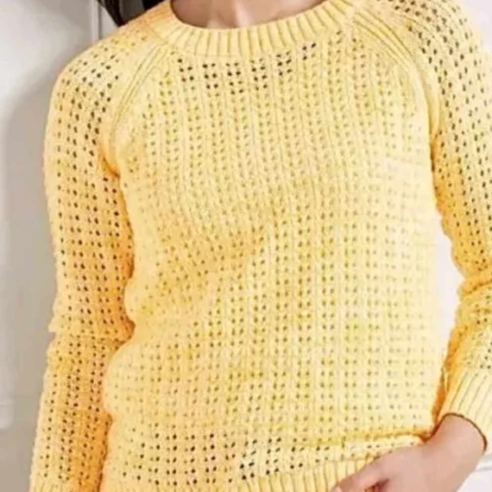 Talbots Preppy Open Knit Sweater XL